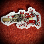 August Underground Bloody Hammer Sticker (Clear)