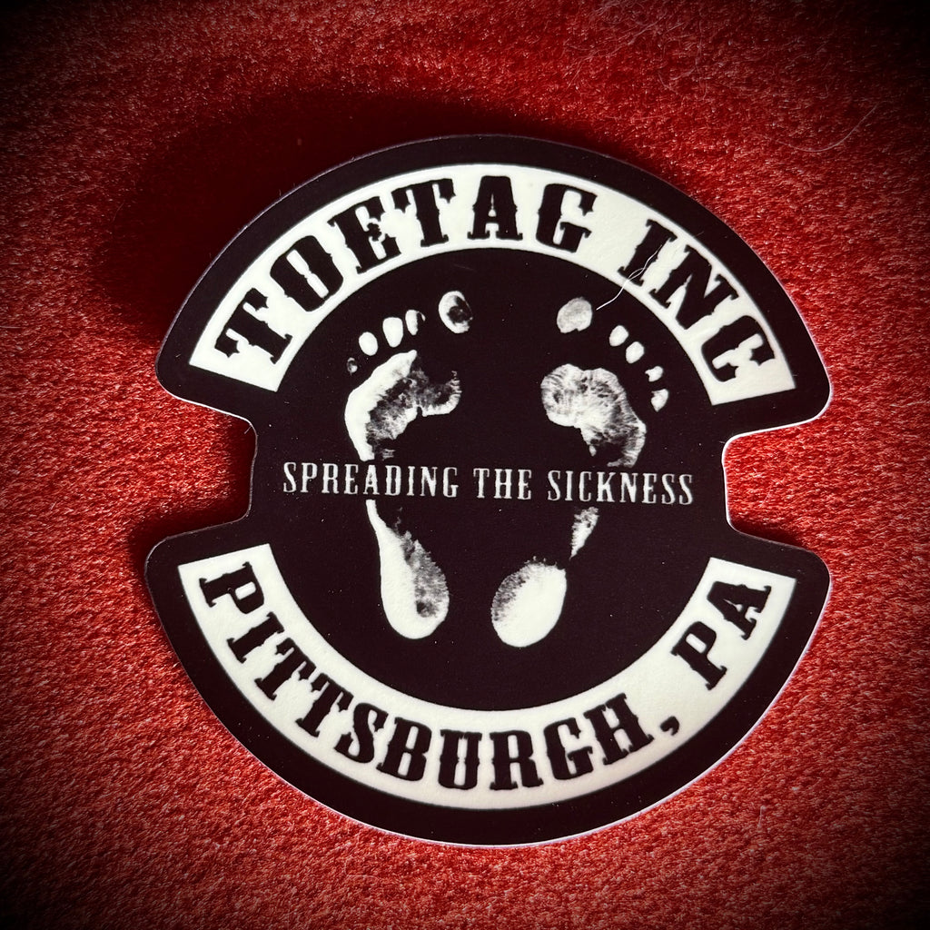 TOETAG Biker Logo Glow in the Dark Sticker