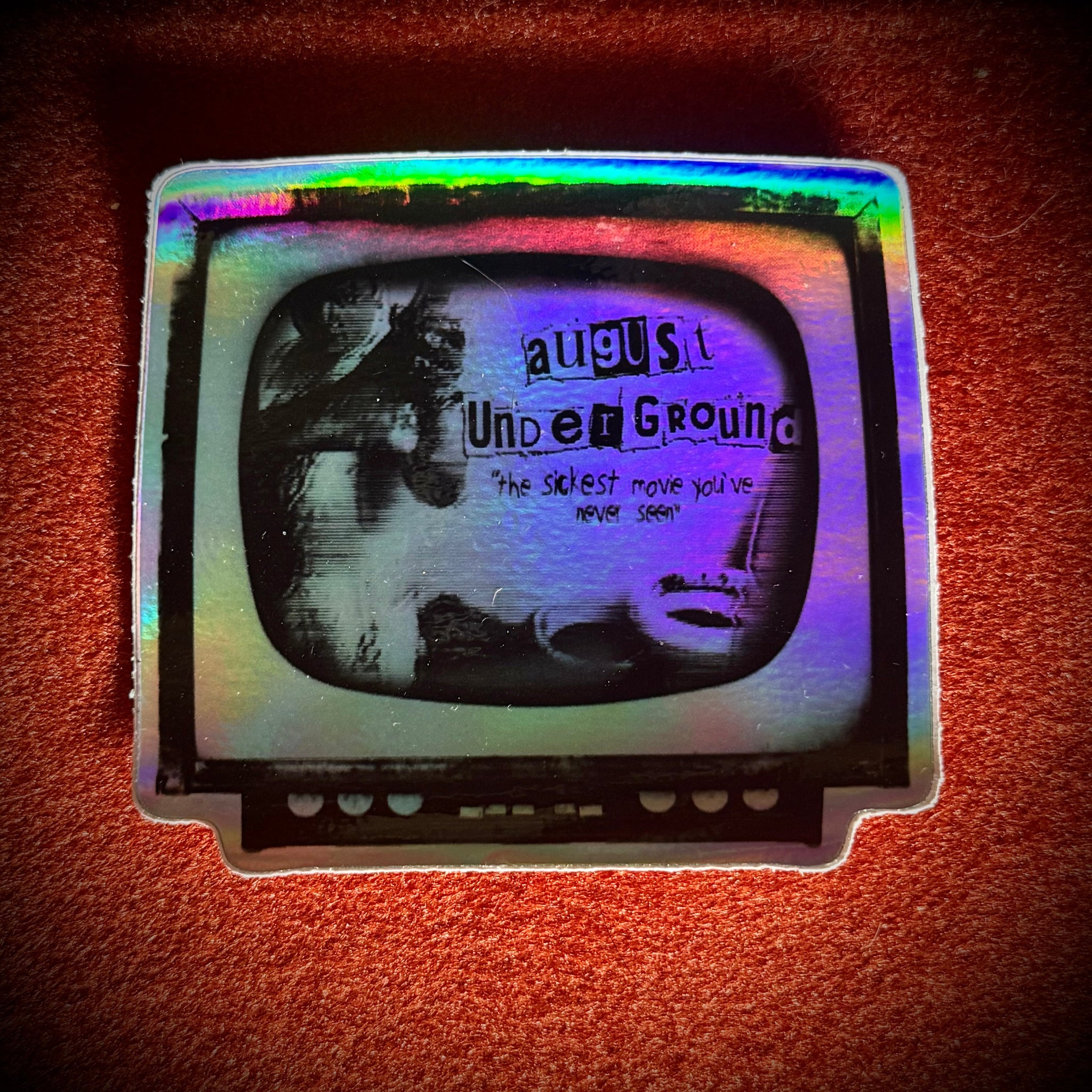 AU TV Holographic Sticker